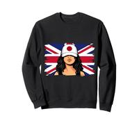 Japan Britain Flags Women Roots British Japanese Heritage Sweatshirt
