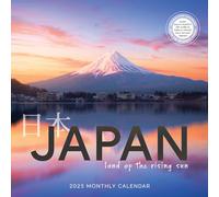 Japan Calendar 2025 | Land of the Rising Sun | 12" x 24" Japanese Travel Wall Calendar 12 Month | Marble City Press | Tokyo Sakura Osaka Mount Fuji With Japanese Idioms | 2024-2025 Calendar
