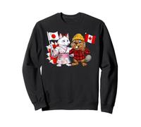 Japan Canada Flag Japanese Canadian Roots Sweatshirt