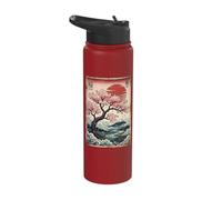 Japan Cherry Blossom Japanese Art Japan Stainless Steel Insulated Water Bottle