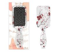 Japan Cherry Blossoms Flowers Hair Brush Wet Dry Air Cushion Hair Brush Plastic Detangler Hairbrush for Kids Adults Back To School Gift Women Men