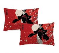 Japan Cushions Waterproof Rectangular Cushion Covers 60x80 cm 2025 New 2 Pack Throw Pillow Covers Woman Double Sided Printed Velvet Sofa Pillow Cases for Garden Bench Couch Indoor Autumn Decor z-790