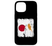 Japan Cyprus Half Flag Japanese Cypriot Heritage Case for iPhone 15