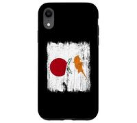 Japan Cyprus Half Flag Japanese Cypriot Heritage Case for iPhone XR