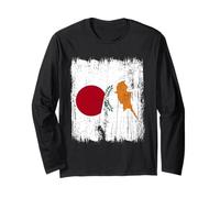 Japan Cyprus Half Flag Japanese Cypriot Heritage Long Sleeve T-Shirt