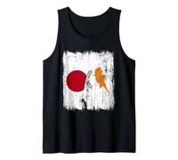 Japan Cyprus Half Flag Japanese Cypriot Heritage Tank Top