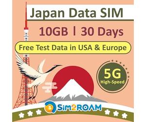 Japan Data ONLY Sim Card 30 Days | 10GB of 5G/4G LTE High-Speed Internet Data | Dual Local Japan Carriers, Softbank & KDDI | Travel Prepaid SIM Card | NO Phone Number| 短期帰国・短期来日最適・安心日本語サポート
