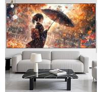Japan Diamond Art Beauty Diamond Painting Arts and Crafts for Adults,5D Diamont Painting Kits Adults Crysta Cross Stitch Crafts Pictures,DIY Embroidery Kit for Beginner Home Wall Decor 32x80in LK-655