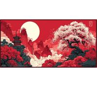 Japan Diamond Art Kits Adults, DIY 5D Large Diamond Painting Landscape Full Square Drill Crystal Art Kits 11.8x23.6 Inch, Embroidery Cross Stitch Canvas Painting by Numbers for Home Wall Decor (SQ9)