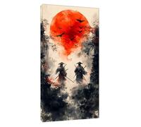 Japan Diamond Art Painting, Warrior Large Diamond Painting Kits for Adults, 5D DIY Full Drill Cross Stitch Arts Crafts Pictures Embroidery Kit, Gifts for Girls Home Wall Decor 56x28inch t-8428