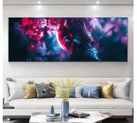 Japan Diamond Painting Kits for Adults, 5D Warrior Large Diamond Art Kits Adults, DIY Round Full Drill Gem Art Mosaic Kits for Beginner, Crystal Embroidery Crafts for Home Wall Decor 70x210cm,Model421