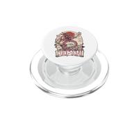 Japan Dragon Mount Fuji Cherry Blossom Graphic Design PopSockets PopGrip for MagSafe