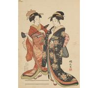 Japan Edo Geishas A5 Notebook