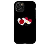 Japan Egypt Heart Flags Japanese Egyptian Love Pride Case for iPhone 11 Pro