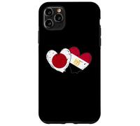 Japan Egypt Heart Flags Japanese Egyptian Love Pride Case for iPhone 11 Pro Max