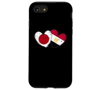 Japan Egypt Heart Flags Japanese Egyptian Love Pride Case for iPhone SE (2020) / 7/8