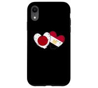 Japan Egypt Heart Flags Japanese Egyptian Love Pride Case for iPhone XR