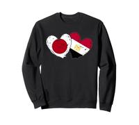 Japan Egypt Heart Flags Japanese Egyptian Love Pride Sweatshirt