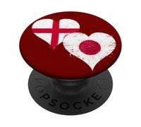 Japan England Flag on St George's Day for Japanese English PopSockets Adhesive PopGrip