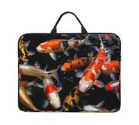 Japan Fancy Koi Carp Fishes Laptop Case 14 Inch Laptop Sleeve Computer Carrying Bag Shockproof Protective Notebook Case Portable Laptop Bag Waterproof Briefcase Bag for Men Women