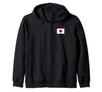 JAPAN FLAG LAND OF THE RISING SUN Zip Hoodie