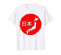 Japan Flag Map National Japanese Pride Patriotic Gift T-Shirt