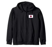 JAPAN FLAG NIPPON LAND OF THE RISING SUN TOKYO OSAKA Zip Hoodie