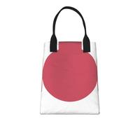 Japan Flag Print Unisex Insulated Lunch Bag Lunch Bags for Work Perfect for Work Picnics and Travel Picnic Hiking Or Women Men Adult Kids