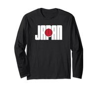 Japan Flag Rising Sun Red Circle Patriotic Pride Design Long Sleeve T-Shirt
