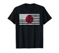 JAPAN FLAG USA AMERICAN FLAG JAPANESE AMERICAN T-Shirt