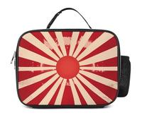 Japan Flag Vintage Rising Sun Symbol Lunch Bag Insulated Lunch-Box Large Capacity Cooler Tote Bags for Men Women Picnic