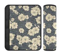 Japan Floral Pattern Ink Cloud 2 Pack car seat Neck Strap Cover More Comfort Driving for Van accesorios para carro
