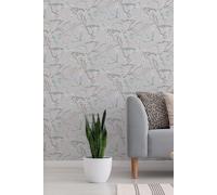 Japan Floral Wallpaper Sublime Blue One Size