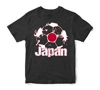 Japan Football Flag Kids T Shirt, Japanese Soccer Gifts for Boys and Girls, Japan Football Supporters Tee 2022, 5-6 Years, Black