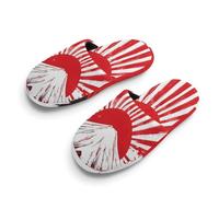 Japan Fuji Mountain Rising Sun Unisex Slippers Warm House Shoes Indoor Slipper Boys And Girls