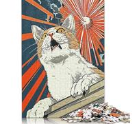 Japan Funny Cat Jigsaw Puzzles for Adults 500 Piece Jigsaw Puzzles for Adults Puzzle 500 Pieces Puzzle Gifts 500pcs (52x38cm)
