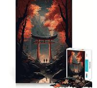 Japan Gate 1000 Piece Jigsaws for Teenagers Puzzle Reason Skill Fine Thick Happy Challenge Table Accent (50x75cm)