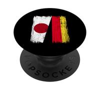 Japan Germany Half Flag Japanese German Heritage PopSockets Adhesive PopGrip