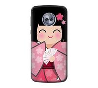 Japan Girl Hina Doll Kimono Sakura Case Cover For Motorola Moto G6 Plus