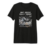 Japan Great Wave Physics Hokusai Water Motion Math Science Premium T-Shirt