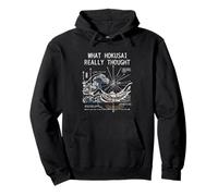 Japan Great Wave Physics Hokusai Water Motion Math Science Pullover Hoodie