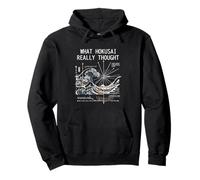 Japan Great Wave Physics Hokusai Water Motion Math Science Pullover Hoodie