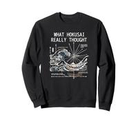 Japan Great Wave Physics Hokusai Water Motion Math Science Sweatshirt