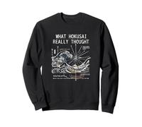 Japan Great Wave Physics Hokusai Water Motion Math Science Sweatshirt
