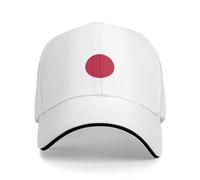 Japan Hat Japan Flag Baseball Cap Japanese Hat for Women Men Trucker Hat Dad Hat Adjustable Hat, White, One size