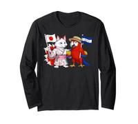Japan Honduras Flag Japanese Honduran Roots Long Sleeve T-Shirt