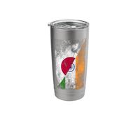 Japan & India Flags - Japanese Indian Stainless Steel Insulated Tumbler