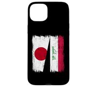 Japan Iraq Half Flag Japanese Iraqi Jersey Case for iPhone 15 Plus
