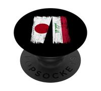 Japan Iraq Half Flag Japanese Iraqi Jersey PopSockets Adhesive PopGrip