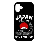Japan Is Calling And I Must Go Japanese Fugi Mountain Case for iPhone 16 Plus